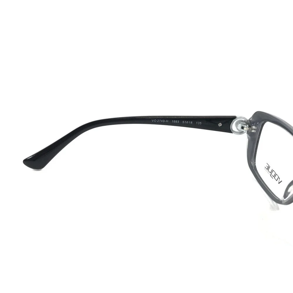 Vogue Eyeglasses Frame VO2749-H 1993 Polished Black Cat Eye Pearls 51-18-135